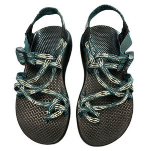 Chaco Womens Sandals 7 Green White